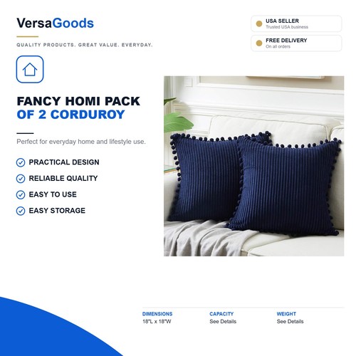 Fancy homi pack corduroy - pack, of