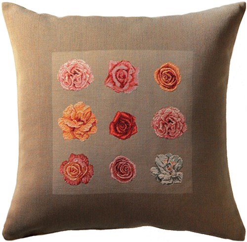 Roses decorative pillow - pillow, cover